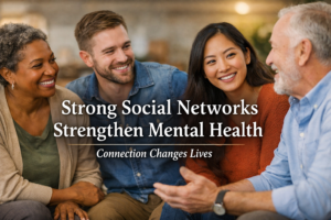 Social networks improve mental health